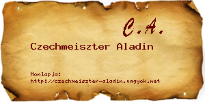 Czechmeiszter Aladin névjegykártya